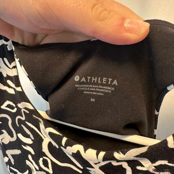 Athleta Conscious Crop Medium D-DD Black and White Rare - Picture 3 of 4